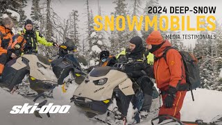 2024 DeepSnow Lineup Media Testimonials  SkiDoo [upl. by Aisirtap]