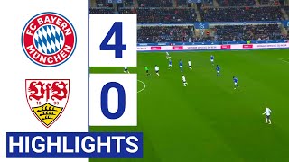 Bayern München vs VfB Stuttgart 40 Alle Tore amp erweiterte Highlights  202425 [upl. by Ytsihc]