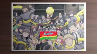 Assasination Classroom Ending with Lyrics full song  terjemahan Indonesia [upl. by Bonita]