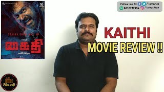 Kaithi 2019 Movie Review by Filmi craft Arun  Karthi  Narain  Lokesh Kanagaraj [upl. by Ahsieken]