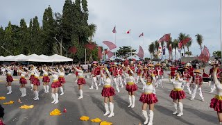 ALANGALANG NATIONAL HIGH SCHOOL MARCHING BAND  BANDA RAYHAK 2024 [upl. by Adnahsed]