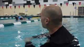 Lifeguarding Drill Kickback Eggbeater Kick Variation [upl. by Amsirak]