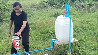 Amazing Idea to make impressive manaul water pump without electricity from the deep well diy home [upl. by Corrinne]