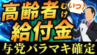 【給付金】与党 シニアむけ給付金10万円 決断｜衆院選【物価高対策】給付金｜きゆうふきん｜自治体 [upl. by Lasko391]