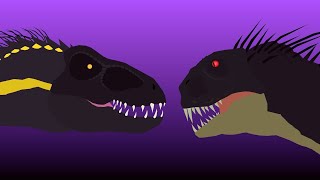 Indoraptor vs Scorpius Rex  Stick Nodes Animation [upl. by Strohl487]