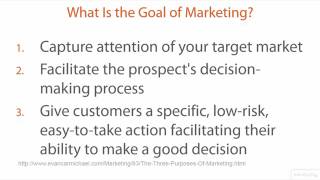 01 03 Goals of Marketing [upl. by Petite]