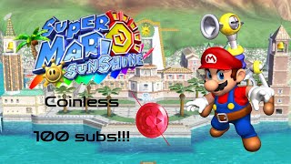 Mario Sunshine coinless 100 Subs special [upl. by Zollie310]