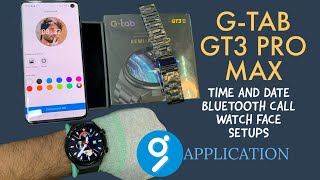 Gtab GT3 Pro Max Smartwatch  Gtab GT3 Pro Max time and date setting  gtab gt3pro max watch face [upl. by Sine]