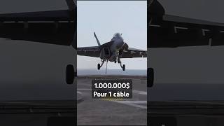 🚢 Comment un PorteAvions Stoppe un Avion à 300 kmh en 3 Secondes  ✈️⚓️ shortsfeed shorts [upl. by Spear]