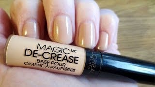 Loreal Magic DeCrease Eyelid Primer First Impressions Review [upl. by Haldan21]