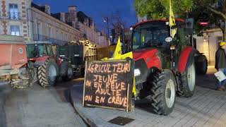 Guess whos back Farmers dump outside Poitiers town hall tractor protests return to western France [upl. by Maillij623]