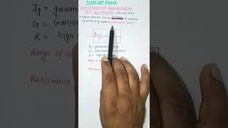 Conversion of Galvanometer into Voltmeter class12physics cbse neet iitjeeshort magnetism [upl. by Aliled326]