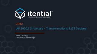 Itential 20201 Introducing Data Transformation Capabilities [upl. by Jo Ann]