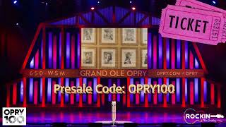 The Grand Ole Opry 100 Year Anniversary Presale [upl. by Verda389]