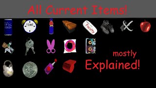 Baldis Basics All Items Explained  Remastered amp Plus [upl. by Llehcear55]