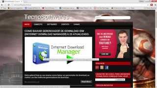 Tecnosoftwares  Como baixar instalar e ativar IDM 623 [upl. by Zuliram]