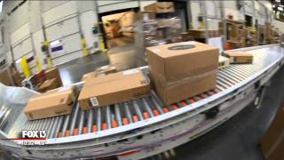 Behind the scenes of an Amazon warehouse [upl. by Naitsirhk]