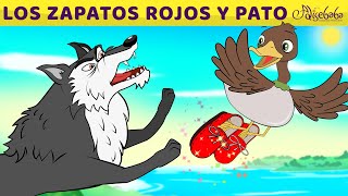 Los Zapatos Rojos y El Pato  Cuentos infantiles para dormir en Español [upl. by Nekial]