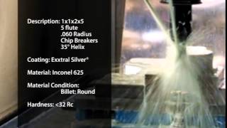 558 Series Variable End Mill Cutting Inconel 625 [upl. by Quartas961]