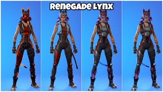 New Renegade Lynx Skin with All Chapter 4 Season 5 Dances amp EmotesFortnite Og Battle Pass [upl. by Carnes]