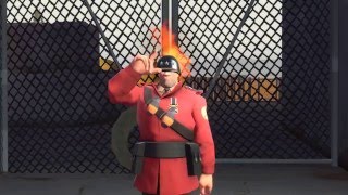 TF2 Unusual  Burning Flames Armored Authority [upl. by Eirahcaz]