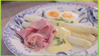 Asperges met ham ei en een heerlijke Hollandaise saus [upl. by Leede]