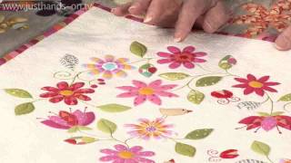 Simple Stitched Fused Applique with Valerie Nesbitt Taster Video [upl. by Cloutman925]