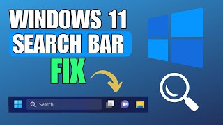 How To Fix Windows 11 Search Bar Not Working  Showing [upl. by Enaile]