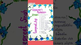 Consumer Awareness Project  Class 10 Cbse  Social science [upl. by Anitniuq]