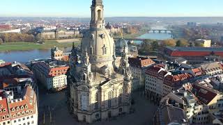 A wonderful detail of the Frauenkirche or Church of Our Lady in Dresden [upl. by Oj]