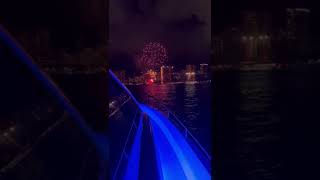 Waikiki Fireworks aboard the Alana Kai luxuryyacht yachtlife findyouraloha [upl. by Doris]