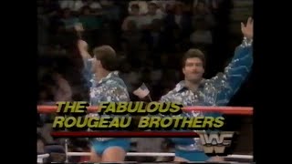 Killer Bees vs Fabulous Rougeau Brothers SuperStars July 2nd 1988 [upl. by Lawtun656]