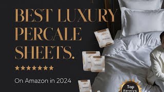 Top 5 Best Luxury Percale Sheets On Amazon Reviews of 2024 [upl. by Ariamoy374]