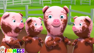 Cinq petits cochons Chanson numérotée et plus de comptines dapprentissage pour les enfants [upl. by Einnaej]