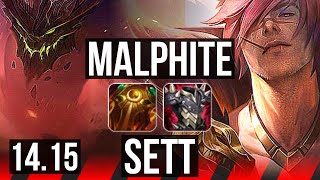 MALPHITE vs SETT TOP  901 Legendary  NA Diamond  1415 [upl. by Mikkanen]