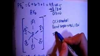 Hexafluorophosphate Ion PF6  Lewis Dot Structure [upl. by Flanna]