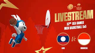 🔴Trực tiếp  LIVE  Laos vs Indonesia  Mens Basketball 5x5  SEA Games 32 Cambodia [upl. by Jacenta]