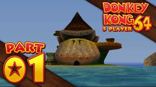 Donkey Kong 64  Part 01 5Player [upl. by Leziar]