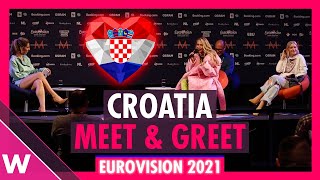 Croatia Press Conference Albina quotTickTockquot  Eurovision 2021 [upl. by Llehsim]