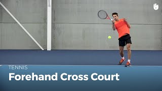 How to Hit a Forehand CrossCourt  Tennis [upl. by Bruell]