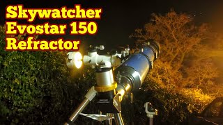 Amazing Skywatcher Evostar 150mm Refractor Telescope [upl. by Colinson408]