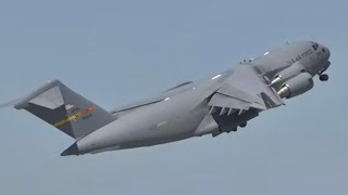 C17 GlobeMaster III Flight Demonstration at Southern California Airshow 2023 [upl. by Gardel]