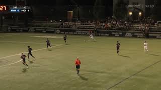 HIGHLIGHTS  Mens Soccer Secures 20 Victory Over Merrimack in Season Home Opener [upl. by Millur932]