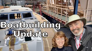 ALUMINUM SAILBOAT Pt 20  Build Update amp Annapolis Sailboat Show  EP 241 [upl. by Jeanelle]