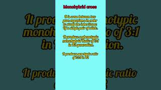 Monohybrid cross shortsfeed shorts youtubeshorts shortsvideo [upl. by Wolcott506]