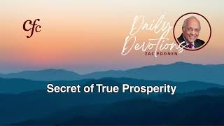 October 17  Daily Devotion  Secret of True Prosperity  Zac Poonen [upl. by Saleem]