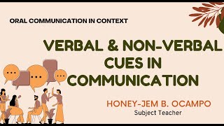 Verbal and NonVerbal Cues in Communication [upl. by Roanna]