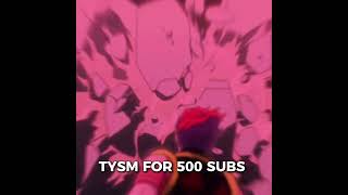 TYSM FOR 500 SUBS flashing coloursgon edit hunterxhunter 500subs anime edit capcut shorts [upl. by Mahan222]