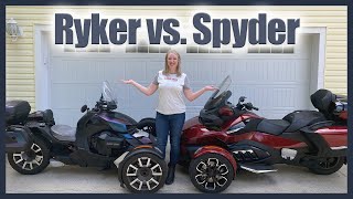 Ryker vs Spyder What to Consider When Deciding Which CanAm to Purchase [upl. by Rumit]