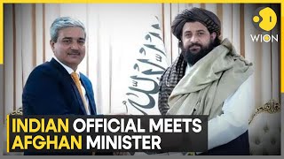 IndiaTaliban Indias Envoy for Afghanistan Meets Taliban Defense Minister For The First Time WION [upl. by Haron737]